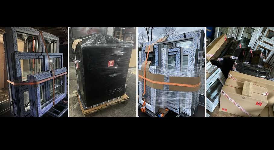 Wysyłka! NOWE Okno PCV 86x53 865x535 # do wyboru: ZŁOTY DĄB / ORZECH