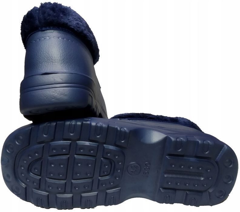 Męskie kalosze krótkie zimowe LEKKIE ocieplane piankowe eva 46