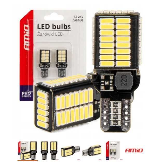żarówka led w16w *2 SZTUKI* Żarówka W16W LED CANBUS PRO series T15e wsteczne cofania AMIO