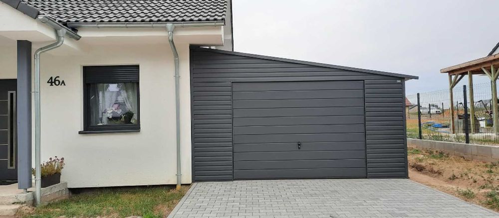 Garaż Blaszany Drewnopodobny 4x5 4x6 WZMOCNIONY PRODUCENT