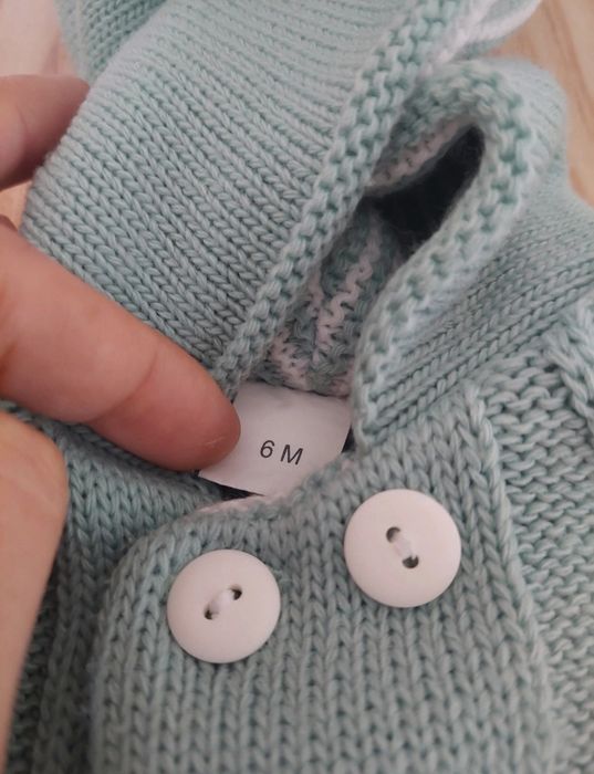 Casaco Malha P/ bebé - Muito Quentinho - 3 / 6 Meses