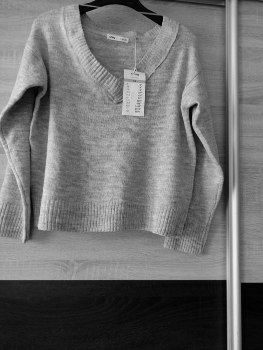 Sweter damski siwy 34, Sinsay