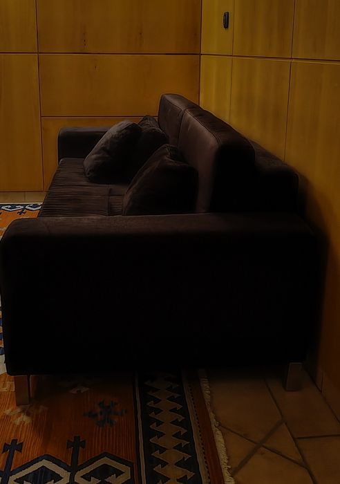 Sofá 3 lugares preto