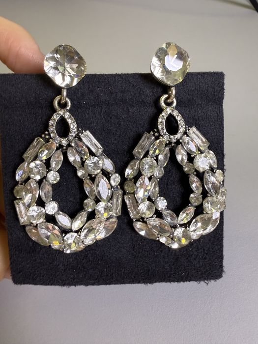 Сережки декоровані стразами