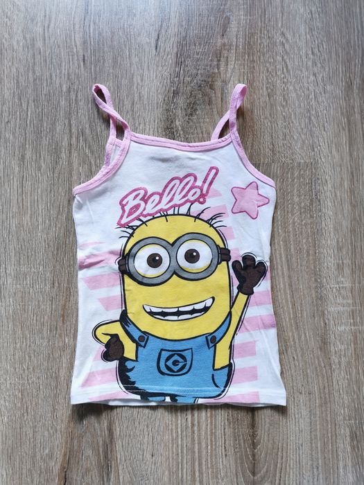 Top koszulka na ramiączkach podkoszulek dziewczynka 92