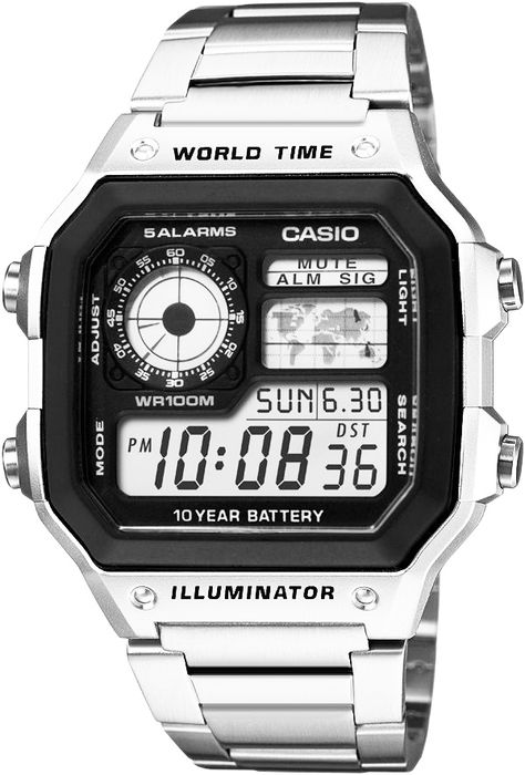 zegarek męski casio ae-1200whd-1avef + box