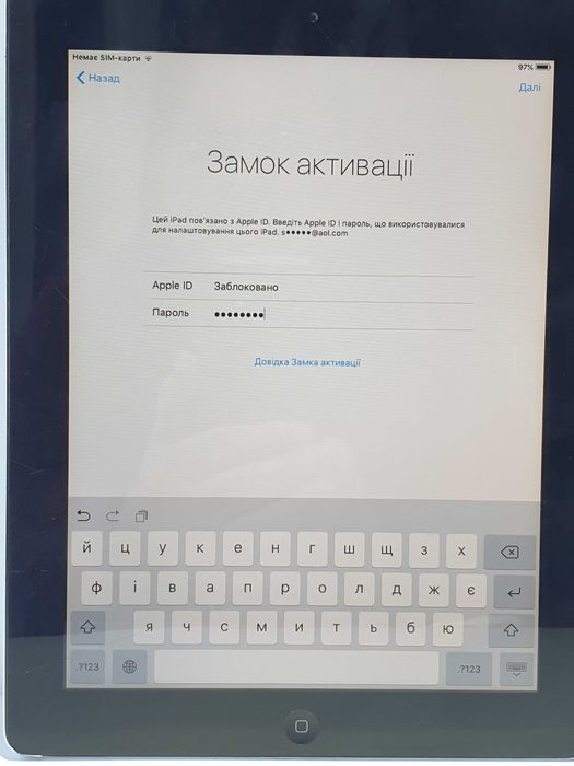 Планшет iPad 2 32GB A1396 3G сім карта