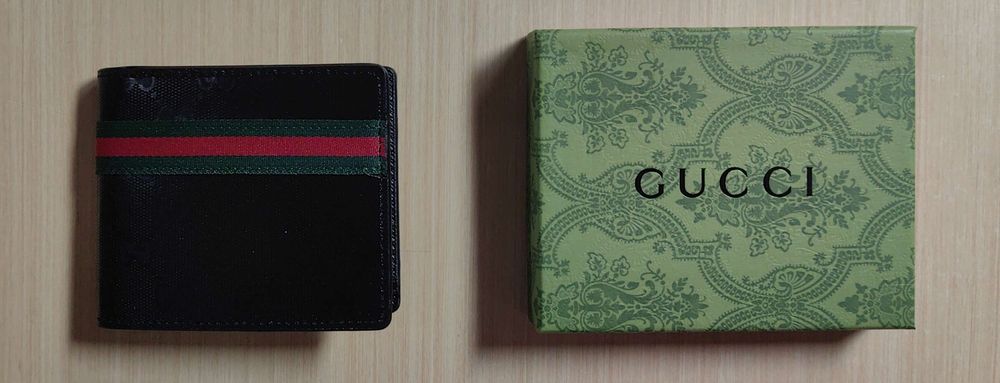 Carteira de luxo para homem gucci
