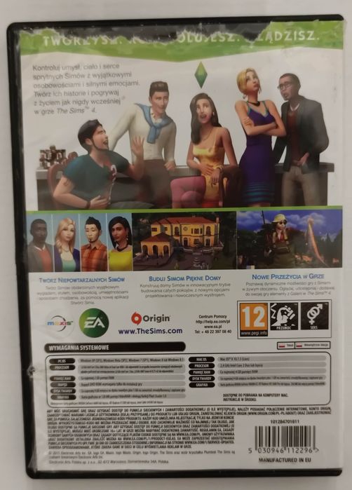 Pudełko The Sims 4 PC