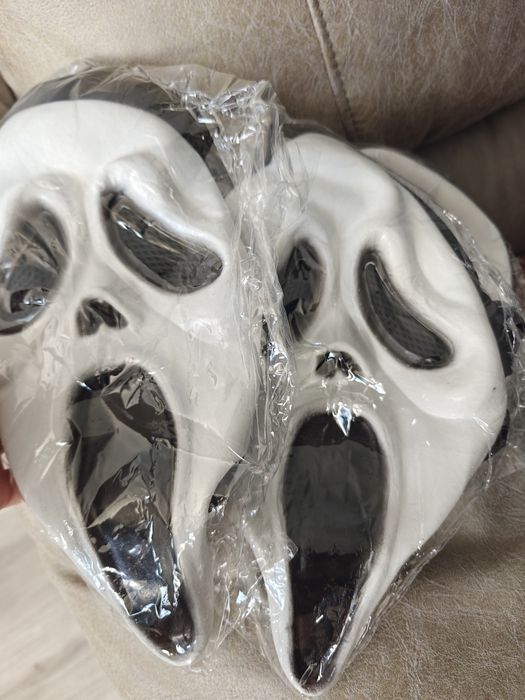 Маска на хэллоуин ghost face крик латекс