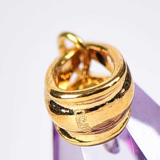 Colar com pingente - 18 K Ouro amarelo Ametista