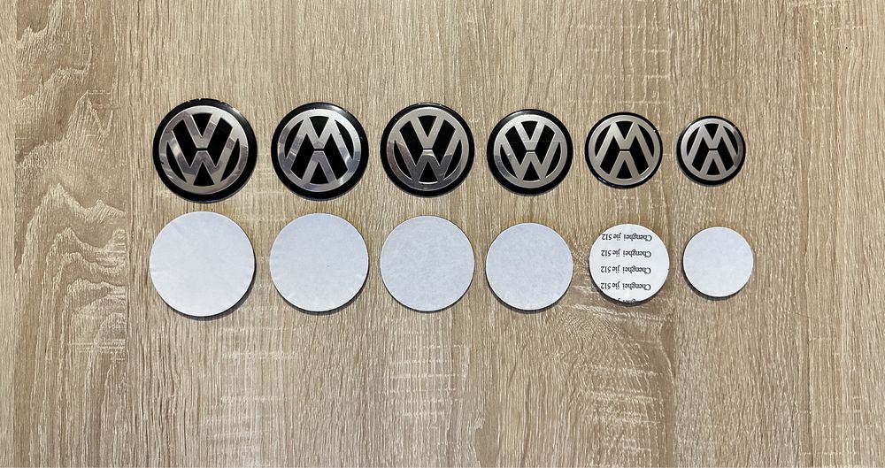 Conjunto 4 Centros Volkswagen 50mm 55mm 56mm 60mm 65mm 66mm 68mm 70mm