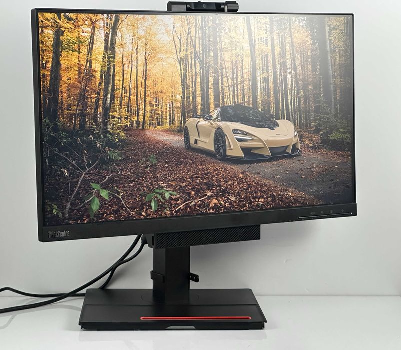 Mistrzowski Monitor Lenovo ThinkCentre Tio24 G4 FHD Głośniki Kamera + Zasilacz