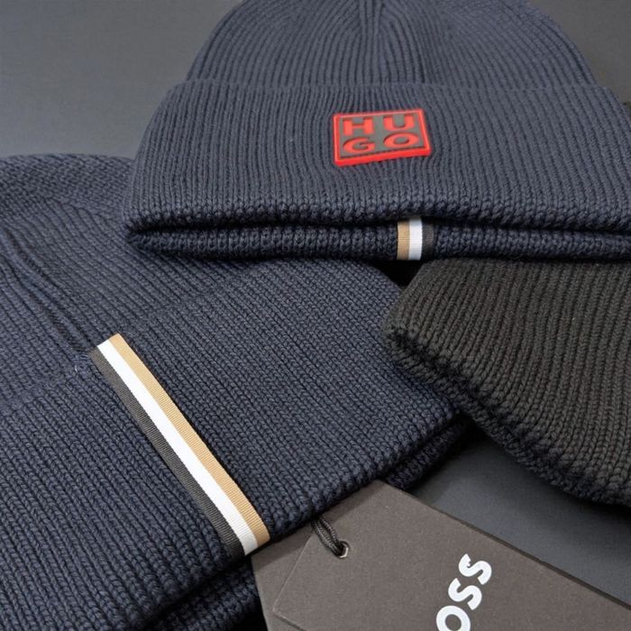 Шапка Hugo чоловіча бавовняна шапка хюго чоловіча бавовняна