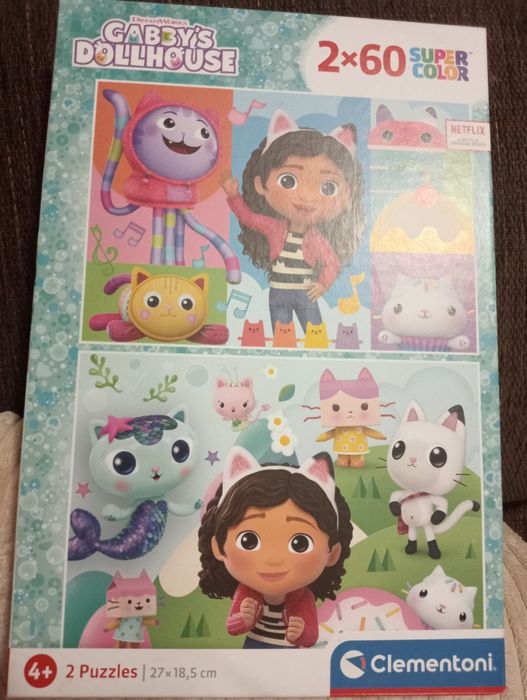 Casa da Gabby 2 puzzles com 60 peças cada