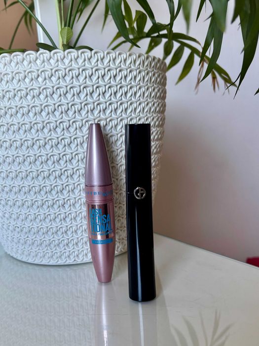 Zestaw czarny tusz do rzęs Armani eyes to kill Maybelline sensational