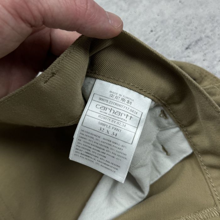 Класические прямые штаны  Carhartt WIP Simple размер 32х34