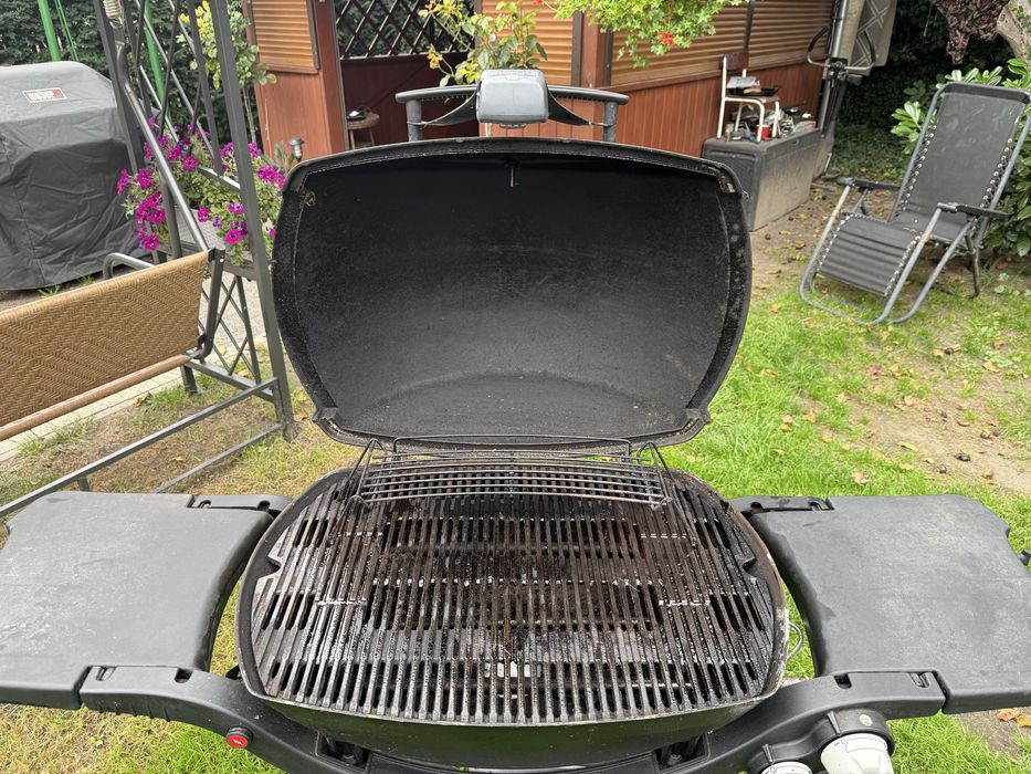 Weber Grill gazowy q300 kemping kamper pokrowiec lampka!