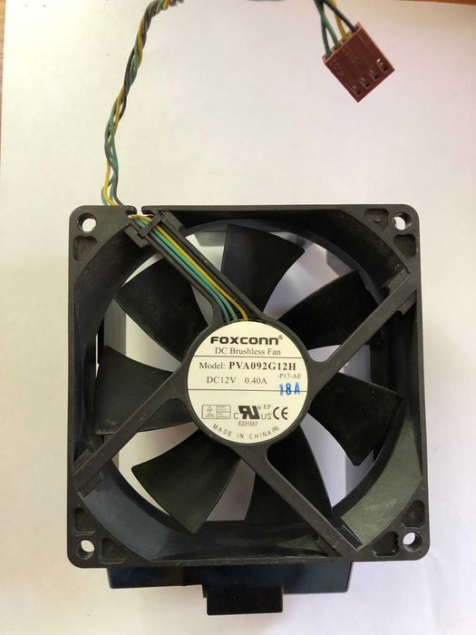 Wentylator FAXCONN DC 12V 0,40A  Model: PVA092G12H ,wentylatorek