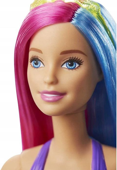Lalka Barbie Dreamtopia Tęczowa Syrenka 3+ Mattel nowa