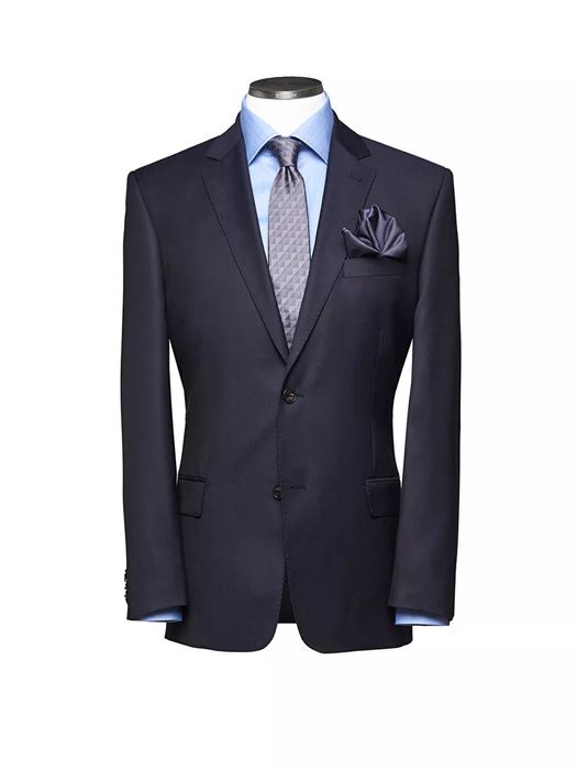 Garnitur wełniany 100% 176/108/96 granatowy