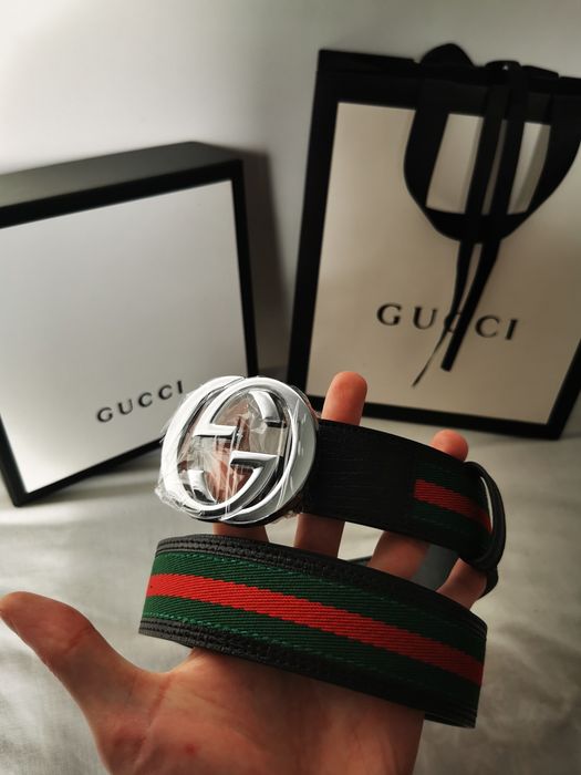 Pasek Gucci Web Green red