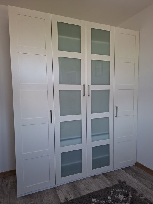 Szafa 3-częsciowa szer 2,0m IKEA biały połysk