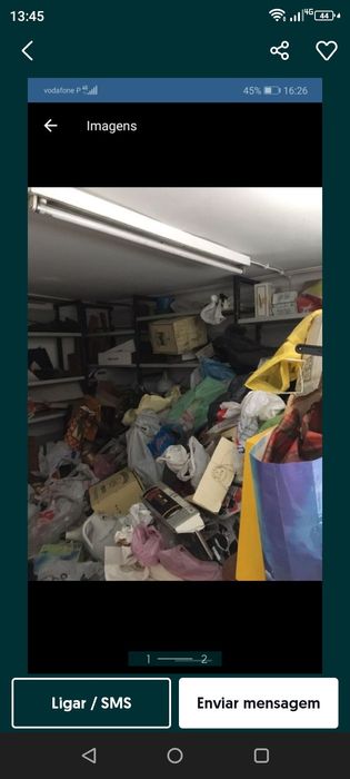 Garagem anexo recheios acumulação mudanças etc