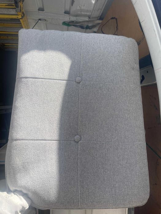 Sofa  Chaise longue 3 lugares  - Cinza estilo escandinavo