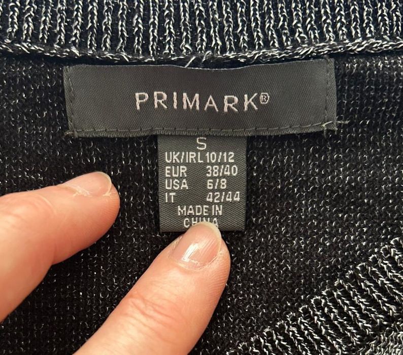 Camisola preta glitter oversize Primark