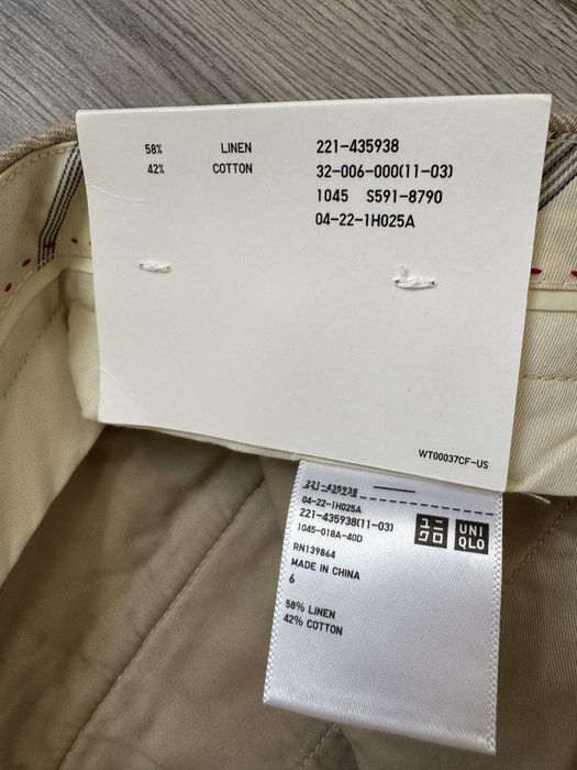 Брюки uniqlo ines, льон 27w