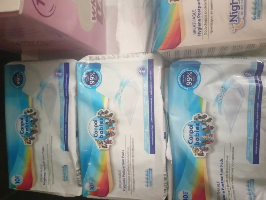 Wkładki laktacyjne, podkłady poporodowe