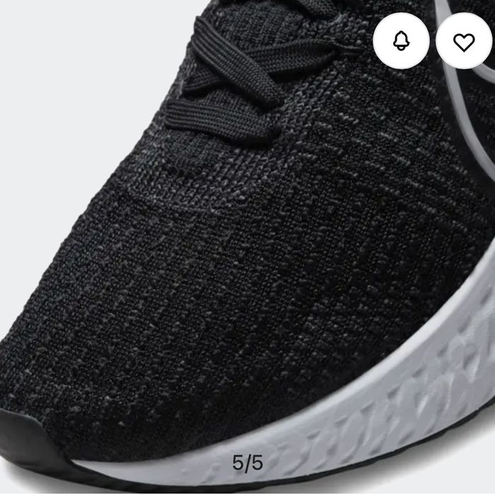 Оригінал 100% Кросівки Nike React Infinity Run Flyknit 3.  / 26см /