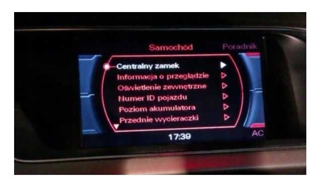 Audi MMI 2G bootloader polskie menu aktualizacja A4 A5 A6 A8 Q7
