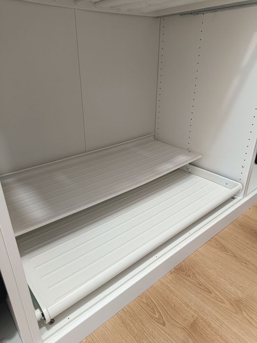 Sapateira extraível branca para roupeiro Pax Ikea (2 un)