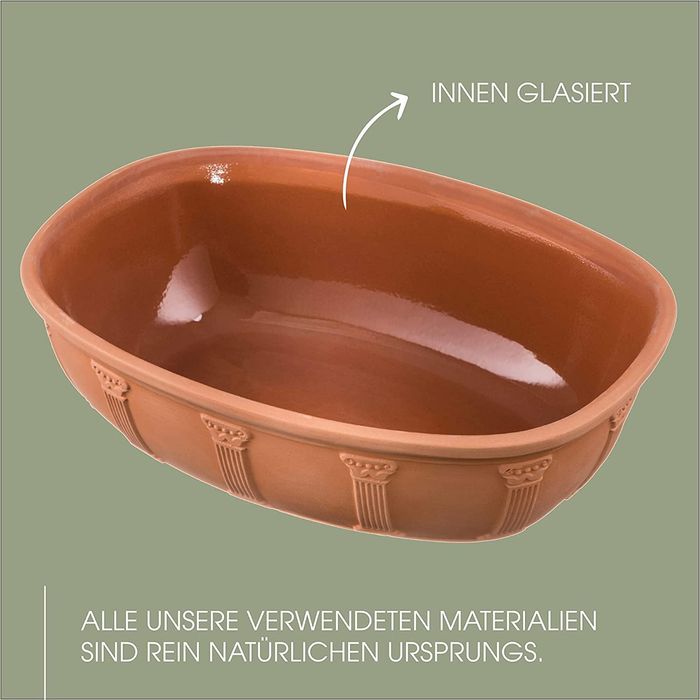 Römertopf Parowar Do Pieczenia, Brązowy, 3,5 l 3.5 Litry brak pokrywy