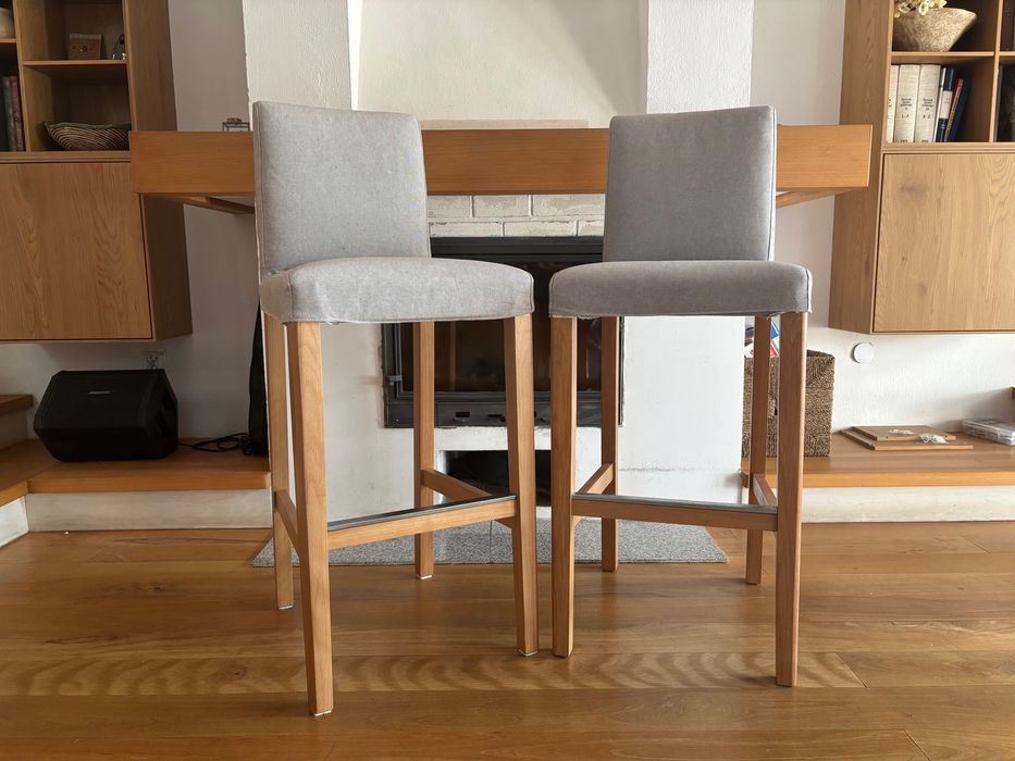 Krzesła barowe IKEA hokery BERGMUND