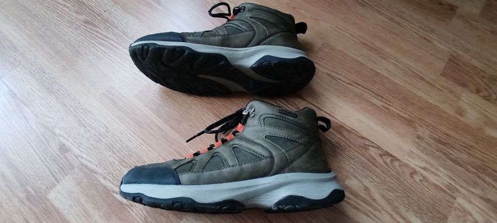 Trzewiki zima khaki sznurowane 42