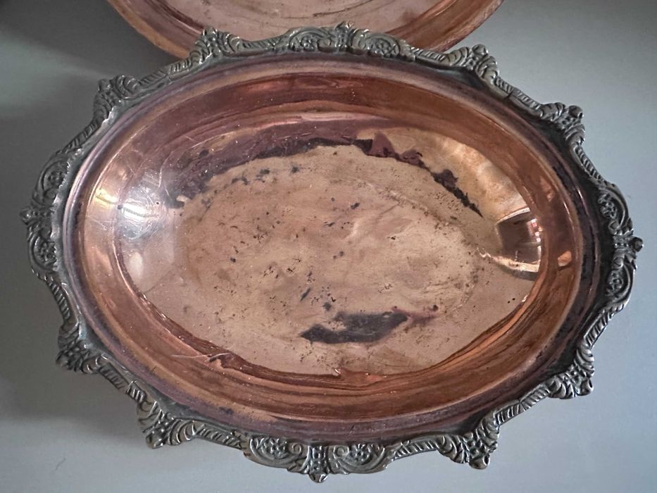 кастрюля медная с бронзой