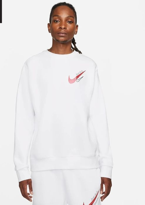 Мужская флисовая толстовка Nike Sportswear — белая