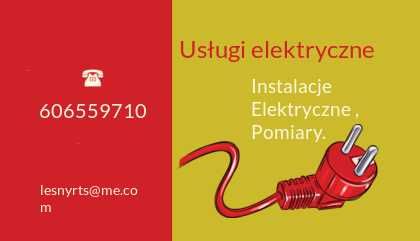 Elektryk -Usługi elektryczne