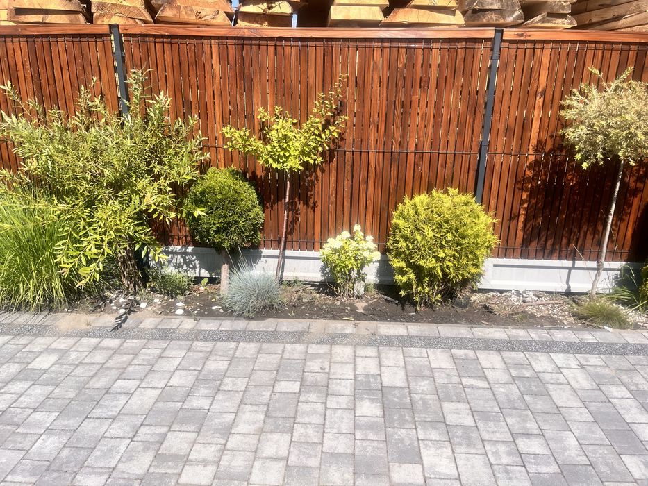 Ogrodzenie panelowe, wypełnienie , deseczki.