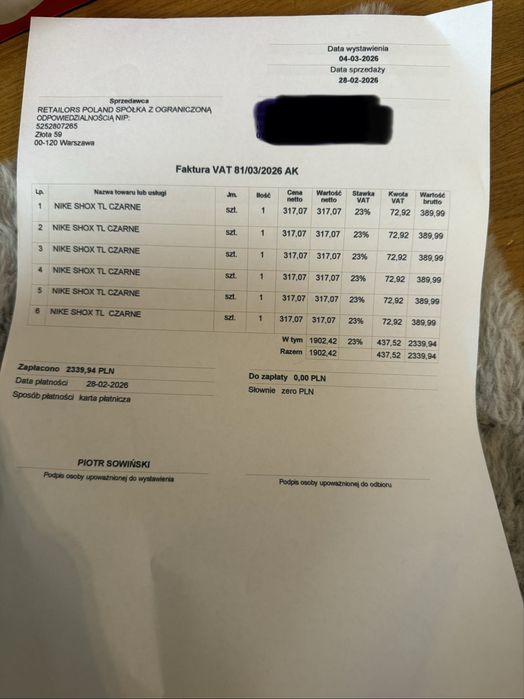 Nike Shox TL Czarne rozmiar 40 Nowe Orginalne