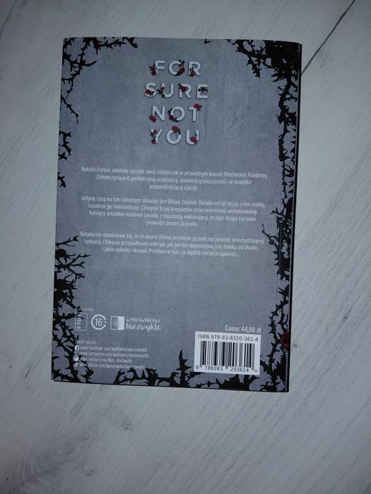 Książka " for sure not you "