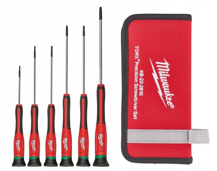 Набір викруток для точної механіки Milwaukee 6 шт PH/SL та TORX