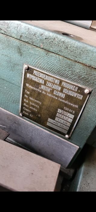 Tokarka do tarcz i bębnów hamulcowych WUTEH TO161S