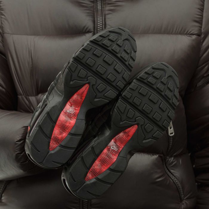 !SALE! Nike Air Max 95 Black Laser Crimson 40 41 42 43 44 45 найк аир макс