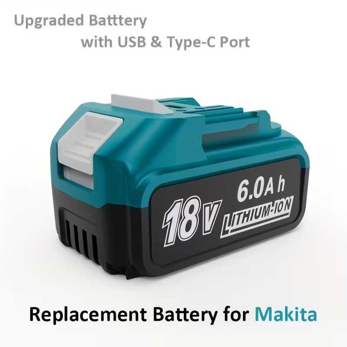 Акумулятор батарея Makita 18V 6Ah BL1860B LXT Аналог з LED НОВИЙ