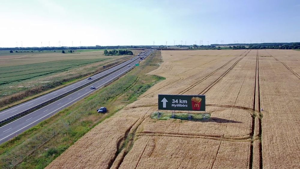 Powierzchnia reklamowa S3 | Szczecin – Gorzów | Duże formaty 108m² i 75m², reklama,  bilbord