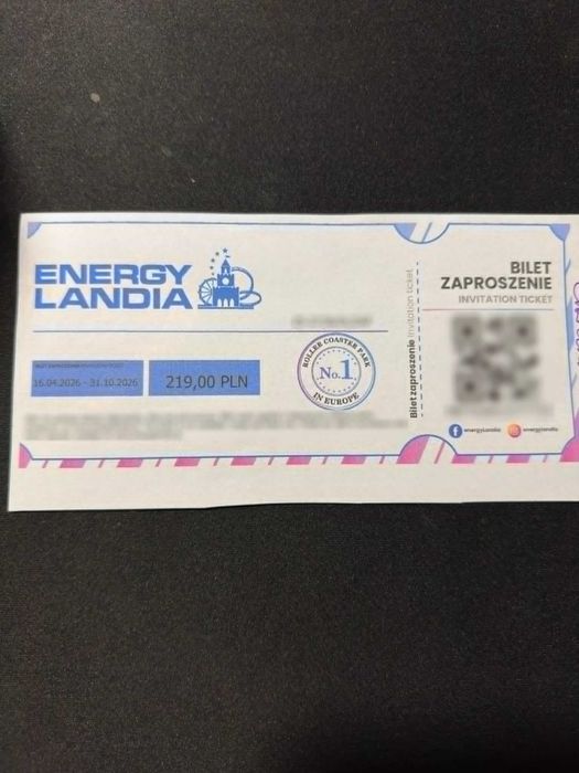 Energylandia bilety  Sezon wysoki do 31/10/2026